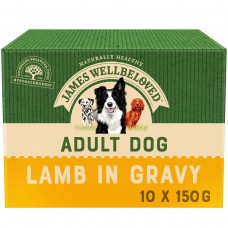 James Wellbeloved Pouches Adult Lamb & Rice 10x150G