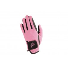 Hy5 Children's Every Day Two Tone Riding Gloves Black/Pink