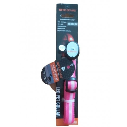 nite beams dog collar