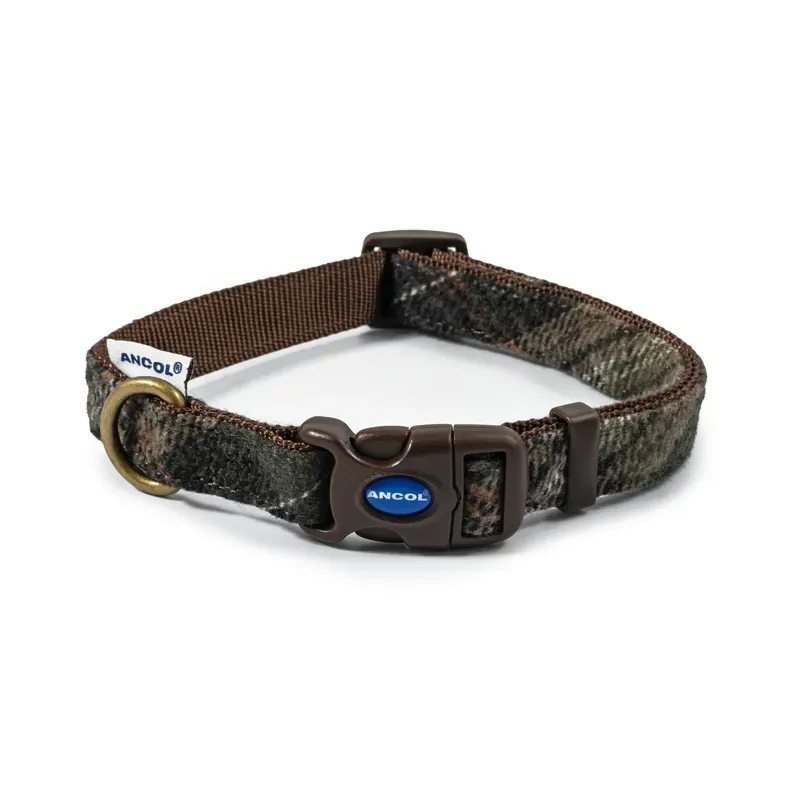 Ancol 30 cm - 50 cm Check Adjustable Collar in Country