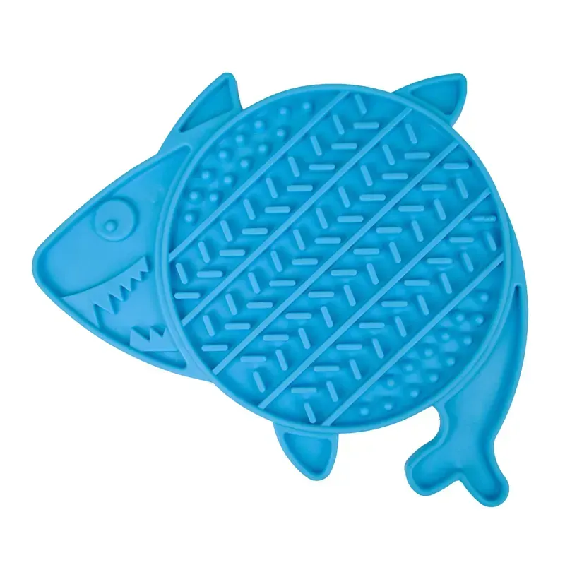 Ancol 18cm Orva Lick Shark Lick Mat in Blue