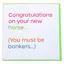 Gubblecote Humourous Greetings Card - Bonkers