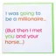 Gubblecote Foiled Greetings Card - Millionaire