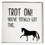 Gubblecote Foiled Greetings Card - Trot On