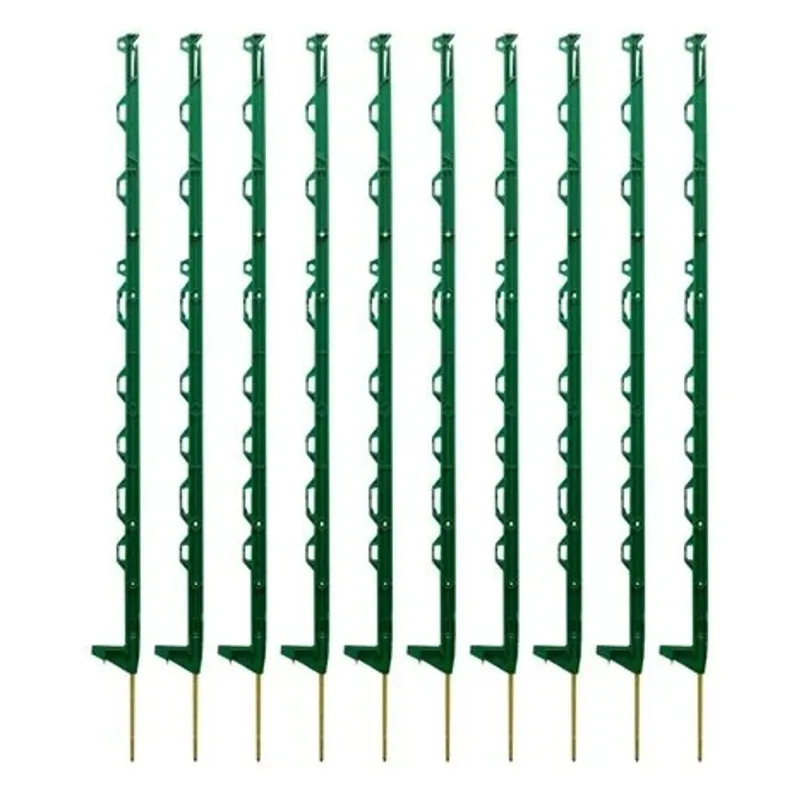 Hotline Premium Multiwire Electric Fence Post 1.05m 10PACK in Green