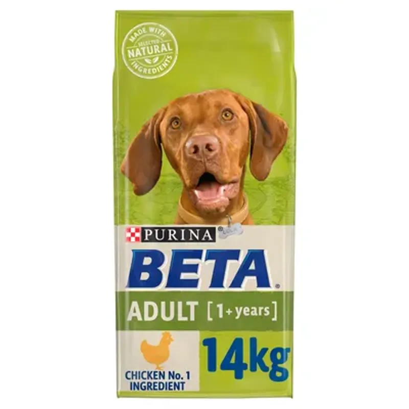 Beta Adult Chicken Dog Food in Brown