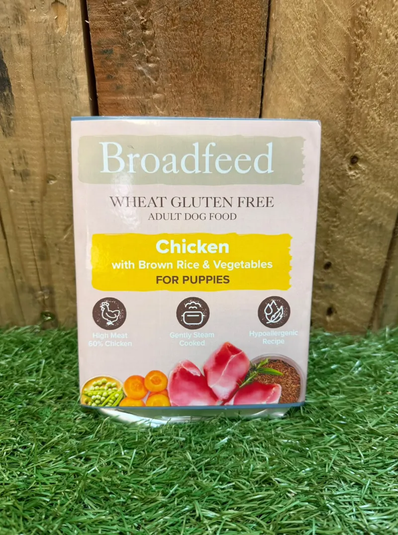 Broadfeed Puppy Chicken Rice and Veg - 395G