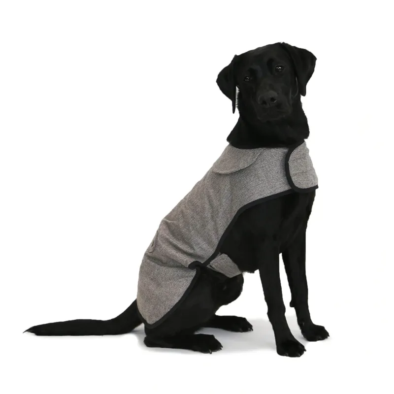 Ancol Heritage Dog Coat 60cm XL in Brown Herringbone