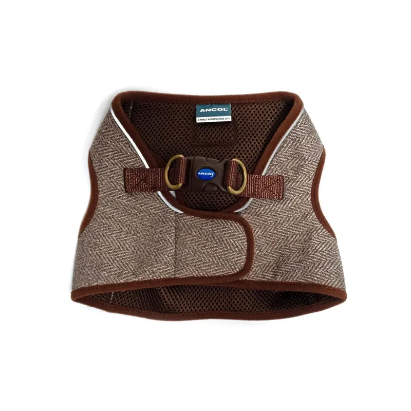 Ancol Heritage Herringbone Step In Harness S/M-3