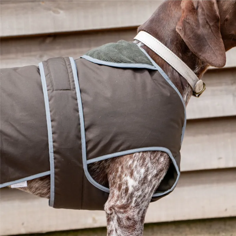 Ancol Heritage Wax Cotton Dog Coat M in Green-6
