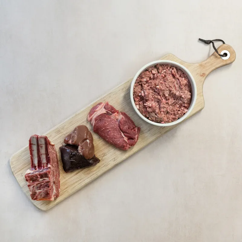 Benyfit Beef Meat Feast 80:10:10 Raw Dog Food-2