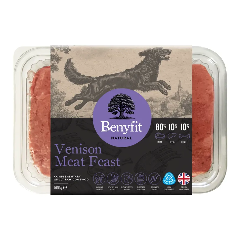 Benyfit 80:10:10 Venison Raw Dog Food 500g