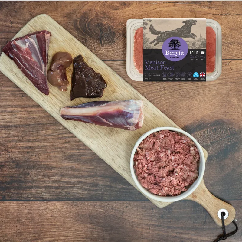Benyfit 80:10:10 Venison Raw Dog Food 500g-1