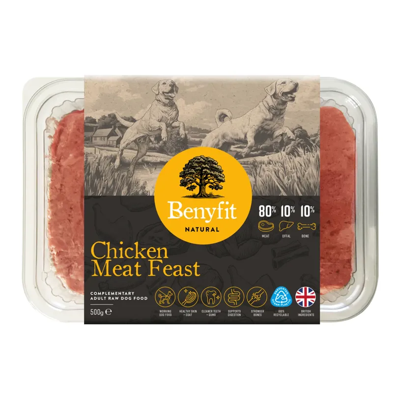 Benyfit Chicken Meat Feast 80:10:10 Raw Dog Food