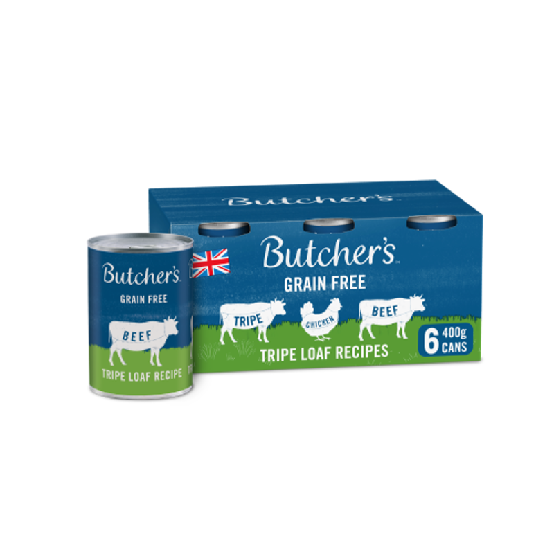 Butchers Tripe Loaf Recipes 6 x 400g in Small Green
