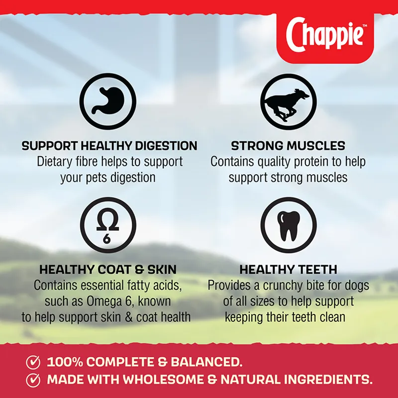 Chappie Complete Adult Dry Dog Food Beef and Wholegrain Cereal 15kg-5