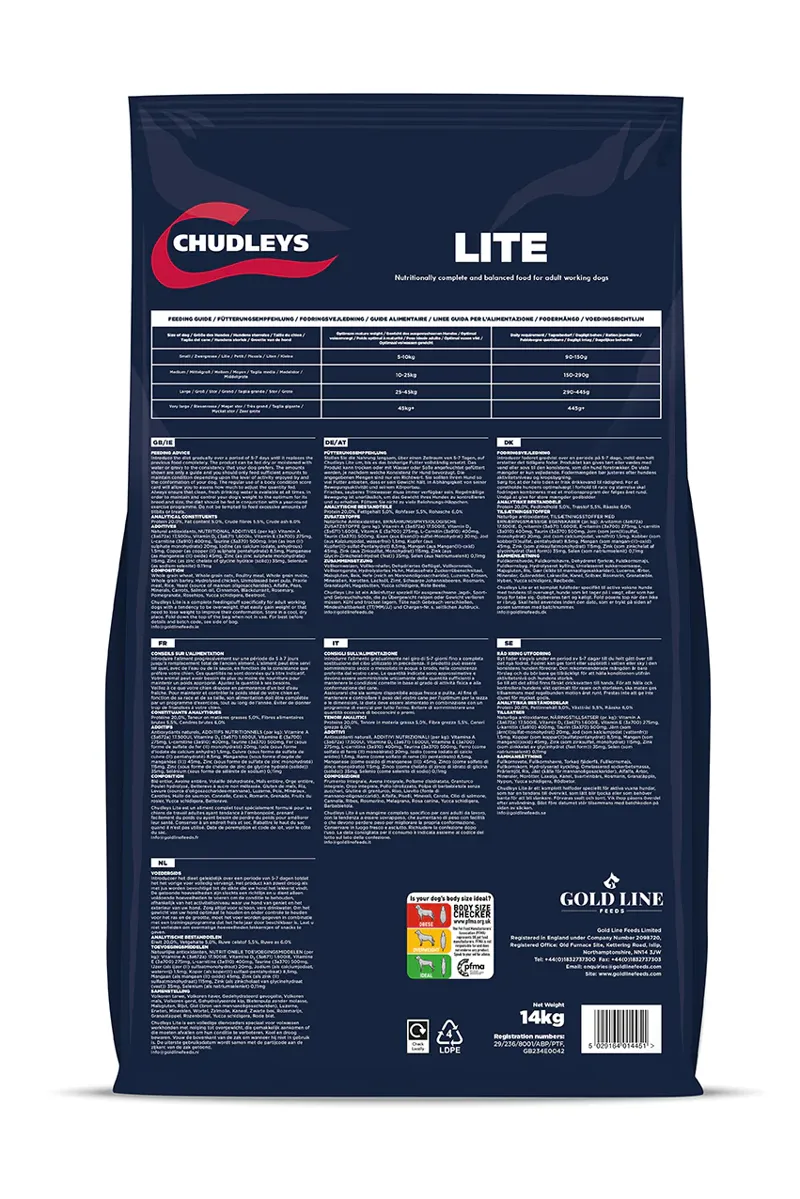 Chudleys Lite Dog Food 14kg-1