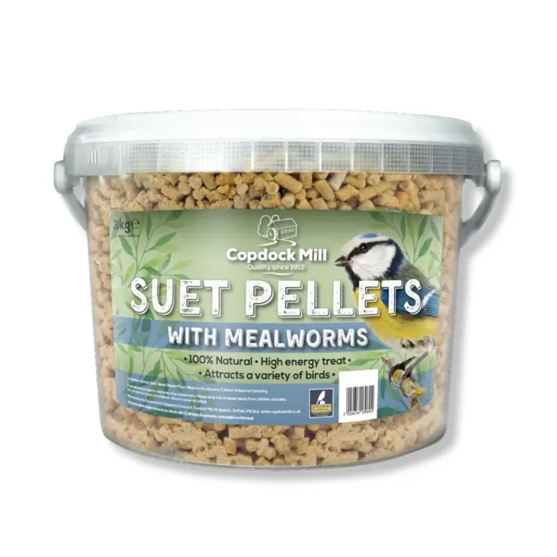 Copdock Suet Pellets Meal Worm Tub 3kg in Brown
