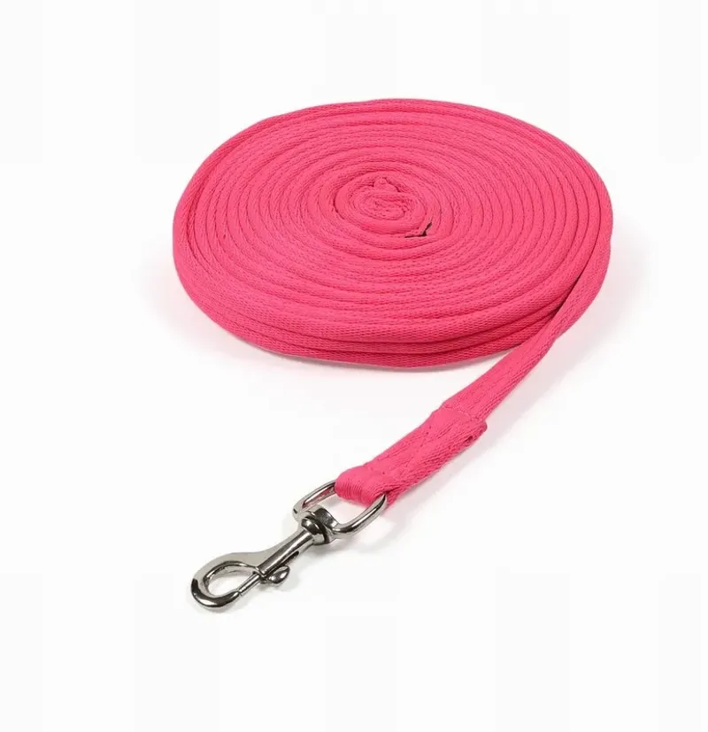 Shires ARMA Cushion Web Lunge Line 8m in Pink