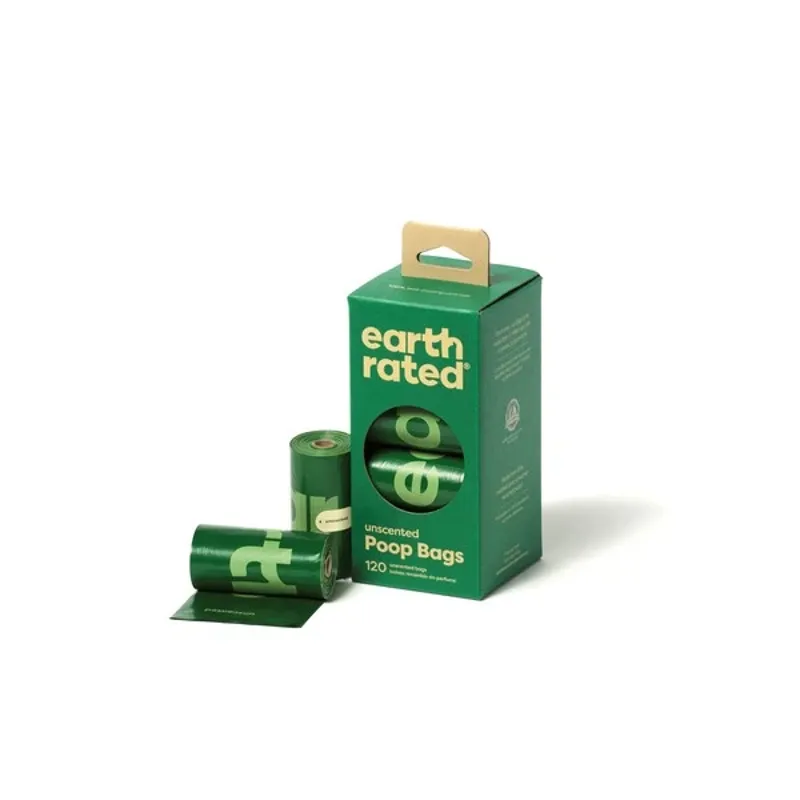 Earth Rated Poop Bags Unscented 8 Refill Rolls 120 Bags-1