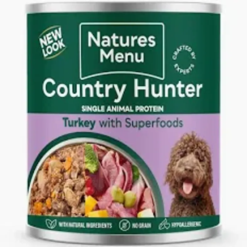Nature's Menu Country Hunter Turkey Tin 600g