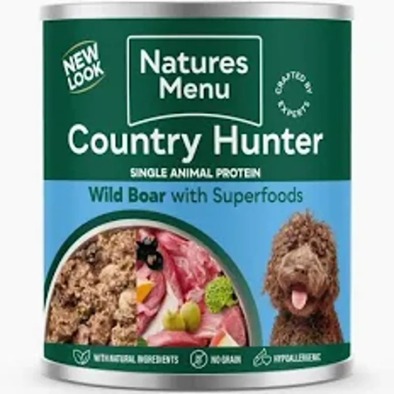 Nature's Menu Country Hunter Wild Boar Tin 600g