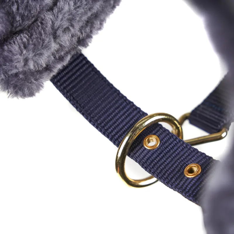 Shires Arma Fleece Lined Lunge Cavesson Cob in Black-2