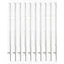 Hotline Premium Multiwire Electric Fence Post 1.05m 10PACK in White
