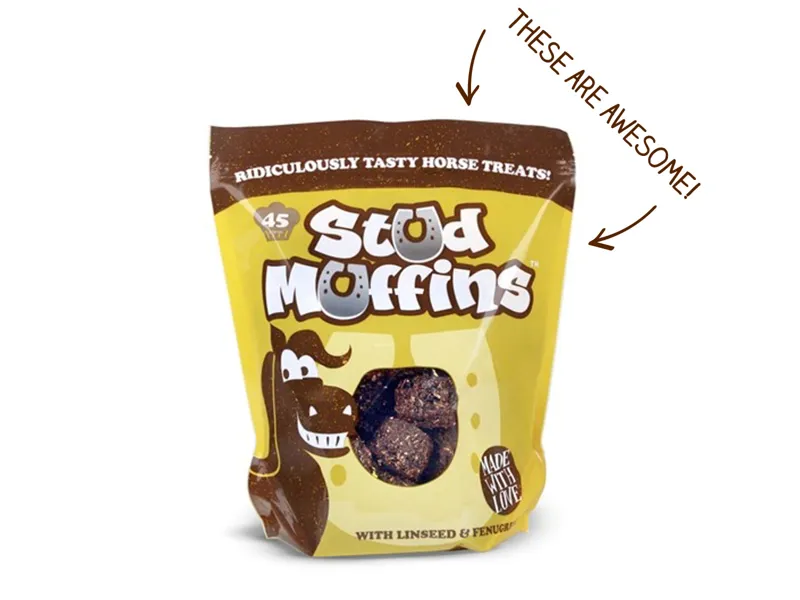 Stud Muffin Horse Muffins 45 Pack in Brown