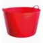 Tubtrug XLarge Flexible Tub 75L in Red