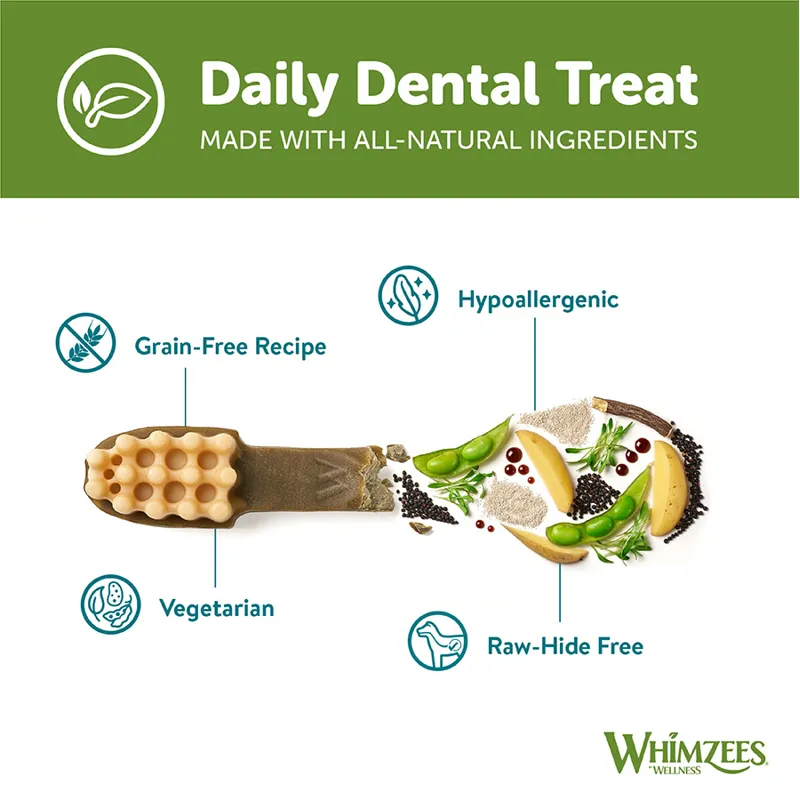 Whimzees Daily Dental Treats M-6